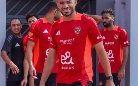 الأهلي يصل استاد القاهرة لمواجهة جورماهيا الكيني