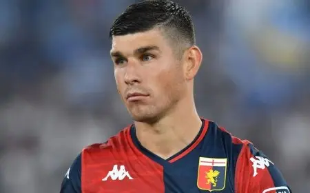 إصابة مروعة للأوكراني مالينوفسكي لاعب جنوى