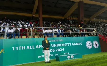 وزير الرياضة يشهد افتتاح دورة الألعاب الأفريقية للرياضة الجامعية بنيجيريا