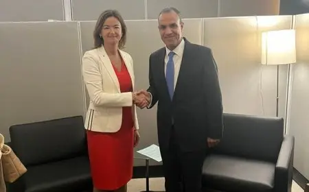 وزير الخارجية في لقاء مع نظيرته السلوفينية: مصر تتضامن مع لبنان فيما يمر به حاليا