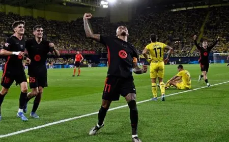 برشلونة يسحق فياريال ويُعزّز صدارته للدوري الإسباني