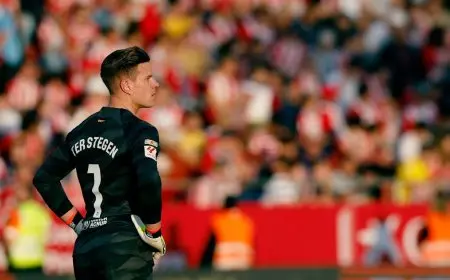 أبرزهم أسطورة ريال مدريد.. خيارات برشلونة لتعويض تير شتيغن