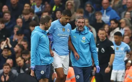 تقرير: إصابة رودري بقطع في الرباط الصليبي وانتهاء موسمه مع سيتي