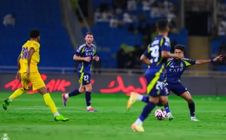 النصر يتأهل إلى ثمن نهائي كأس خادم الحرمين بعد الفوز على الحزم