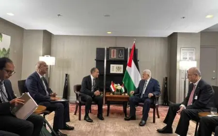 وزير الخارجية يلتقي الرئيس الفلسطيني على هامش اجتماعات الدورة 79 للجمعية العامة للأمم المتحدة بنيويورك