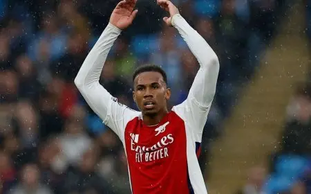 غابرييل مدافع أرسنال يتوعد هالاند: ننتظركم في ملعبنا