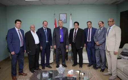 رئيس الطائفة الإنجيلية يستقبل رئيس المجمع العام للكنائس المعمدانية الكتابية بعد اعتمادها تحت مظلة رئاسة الطائفة