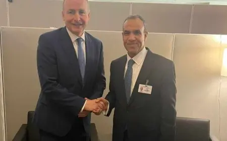 وزير الخارجية والهجرة يلتقي نظيري الأيرلندي على هامش أعمال الدورة 79 للجمعية العامة للأمم المتحدة في نيويورك