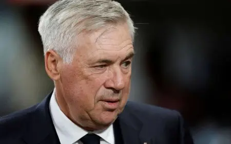 ريال مدريد يحتفل بالمباراة الـ 300 لكارلو أنشيلوتي