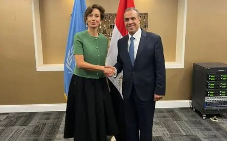 وزير الخارجية يلتقي مُدير عام منظمة اليونسكو