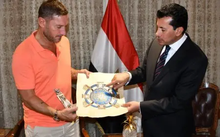 تفاصيل اجتماع وزير الرياضة مع فرانشيسكو توتي بالعاصمة الإدارية الجديدة