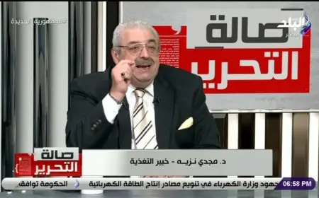 مجدي نزيه ينصح بتناول الأطفال ساندوتشات الجبنة بالسلطة والعجوة بالسمسم