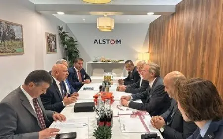 النقل تبحث مع ألستوم العالمية مستجدات إنشاء مجمع صناعي ببرج العرب لإنتاج مكونات السكة الحديد