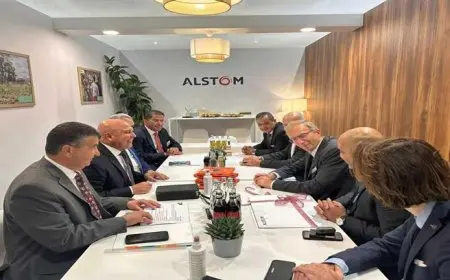 كامل الوزير يبحث مع رئيس “ألستوم العالمية” آخر مستجدات إنشاء مجمع صناعي ضخم ببرج العرب