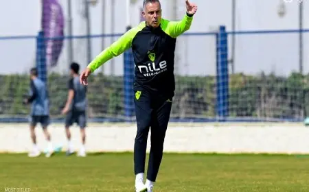 جوميز يستقبل بيريرا مدرب الشباب في مران الزمالك