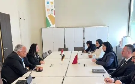 وزيرة التضامن الاجتماعي تلتقي وزيرة التنمية الاجتماعية والأسرة بدولة قطر 