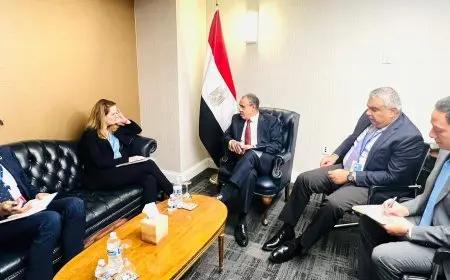 وزير الخارجية يستعرض جهود الدولة لاستضافة اللاجئين مع مديرة المنظمة الدولية للهجرة