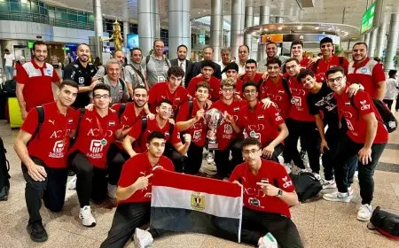وزارة الشباب والرياضة تستقبل بعثة ناشئي مصر لكرة اليد بعد التتويج ببطولة إفريقيا