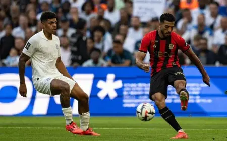 محمد عبدالمنعم أساسيا في تشكيل نيس للقاء لانس بالدوري الفرنسي