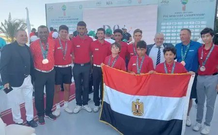 فضيتان وبرونزية لمنتخب ناشئي الجولف في البطولة العربية