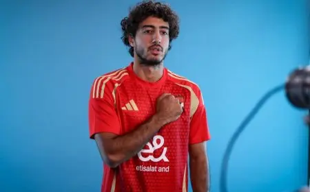 الأهلي يعلن إصابة الظهير محمد هاني بجزع في الرباط الصليبي