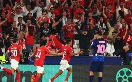 هزيمة مذلة لأتليتكو مدريد في البرتغال أمام بنفيكا بدوري أبطال أوروبا