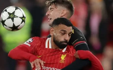 محمد صلاح يواصل صراعه مع تييري هنري ونيستلروي على رقم مذهل