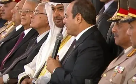 الرئيس السيسي يرحب بالشيخ محمد بن زايد: ربنا يحفظك.. ودايما مع بعض في الخير