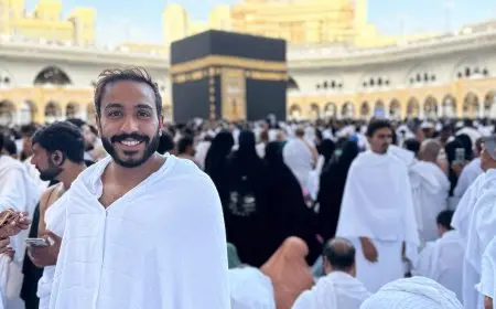 محمود كهربا يؤدى مناسك العمرة قبل السوبر المصري