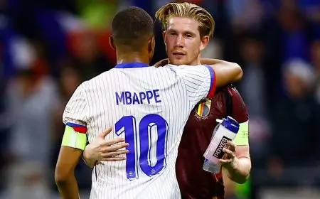 كيفن دي بروين خارج قائمة بلجيكا في دوري الأمم الأوروبية