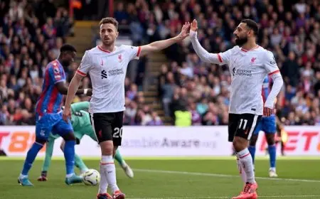 ليفربول يحسم الشوط الأول أمام كريستال بالاس بهدف نظيف