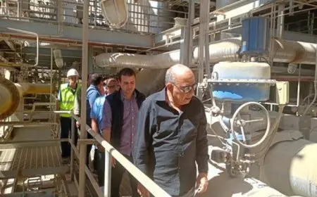 وزير الكهرباء يجري زيارة مفاجئة لمحطة توليد كهرباء العين السخنة بالسويس