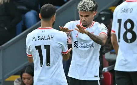 محمد صلاح يشارك في فوز ليفربول أمام كريستال بالاس