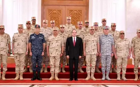 السيسى يترأس اجتماع المجلس الأعلى للقوات المسلحة بالقيادة الاستراتيجية