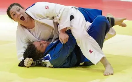 صفا سليمان تحصد أول برونزية في تاريخ مصر في بطولة العالم للجودو