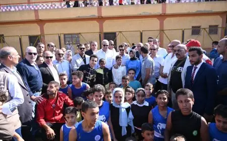 وزير الرياضة ومحافظ الغربية يفتتحان ملاعب خماسية وقانونية بمدينتي بسيون والمحلة الكبري