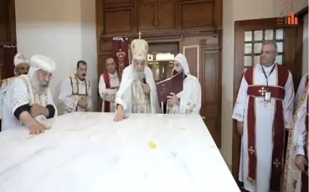 البابا تواضروس الثاني يدشن كنيسة السيدة العذراء في الفجالة