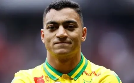 مصطفى محمد على مقاعد بدلاء نانت أمام ليون في الدوري الفرنسي