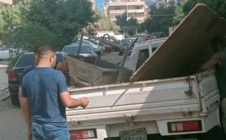 حملة لإزالة أعمال بناء مخالفة بشارع إسماعيل القباني في حي شرق مدينة نصر