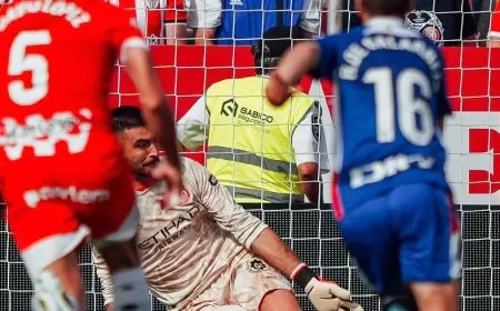 رقم تاريخي لغازانيغا حارس مرمى جيرونا في الدوري الإسباني