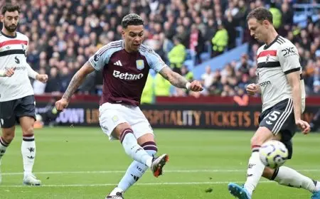 أستون فيلا يُعقد وضعية تن هاغ باجبار مان يونايتد على التعادل