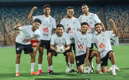 منتخب مصر يخوض أول تدريباته باستاد القاهرة استعدادا لمباراتي موريتانيا