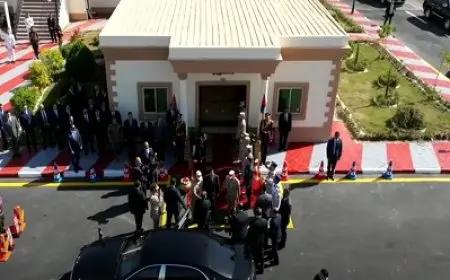 الرئيس السيسي يصل مقر الجيش الثاني الميداني ليشهد تفتيش حرب الفرقة السادسة المدرعة