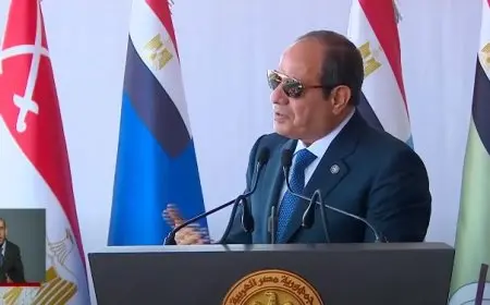 الرئيس السيسي: الشعب الفلسطيني يستحق دولة مستقلة بجانب دولة إسرائيل