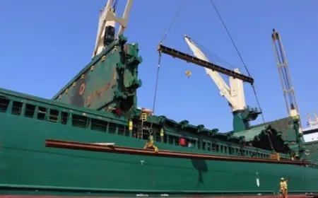 السكة الحديد: ميناء الاسكندرية يستقبل 10 آلاف طن قضبان من الصين لتطوير البنية التحتية