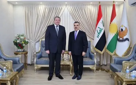 السفير المصري في بغداد يلتقي رئيس ممثلية حكومة إقليم كردستان