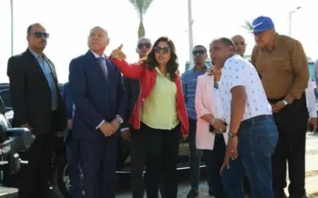 وزيرة التنمية المحلية ومحافظ القاهرة يتفقدان أعمال إنشاء ساحتي انتظار للسيارات لخدمة ضيوف المنتدى الحضري العالمي