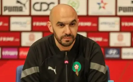 الركراكي سعيد بأداء “الثنائي الجديد” أمام إفريقيا الوسطى