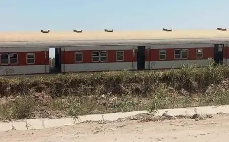 السكك الحديدية تكشف تفاصيل سقوط عربات قطارين فى ترعة الإبراهيمية بالمنيا