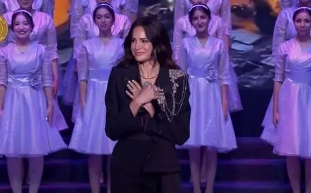 آمال ماهر تقدم أغنية ضمن فعاليات الندوة التثقيفية للقوات المسلحة